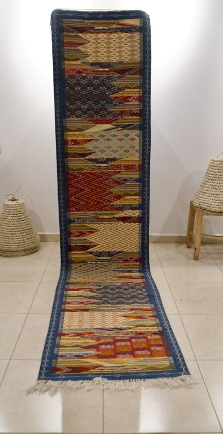 Moroccan handmade runner rug