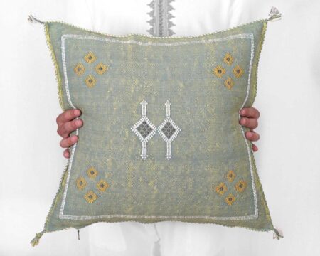 Moroccan Cactus Silk Pillow