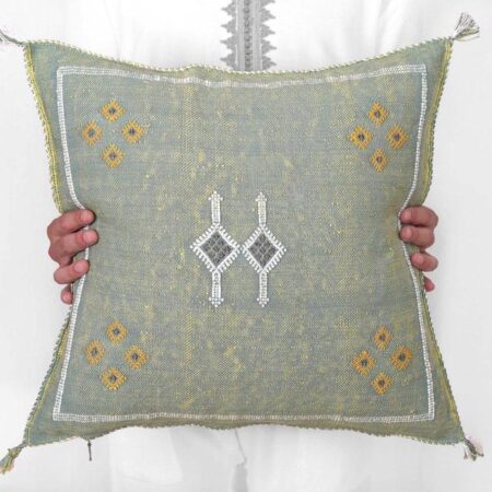 Moroccan Cactus Silk Pillow