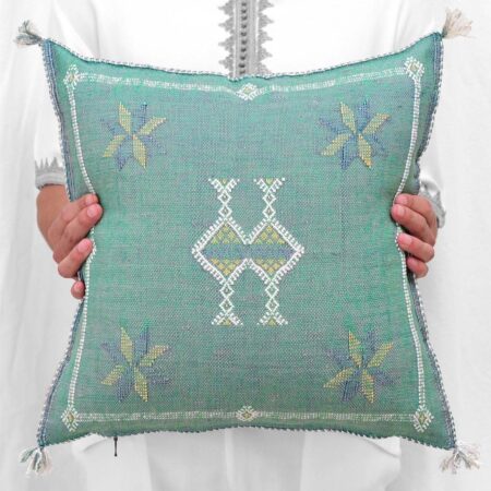 Moroccan Cactus Silk Pillow