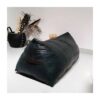 Brown Leather Pouf - Modern Bohemian Floor Cushion